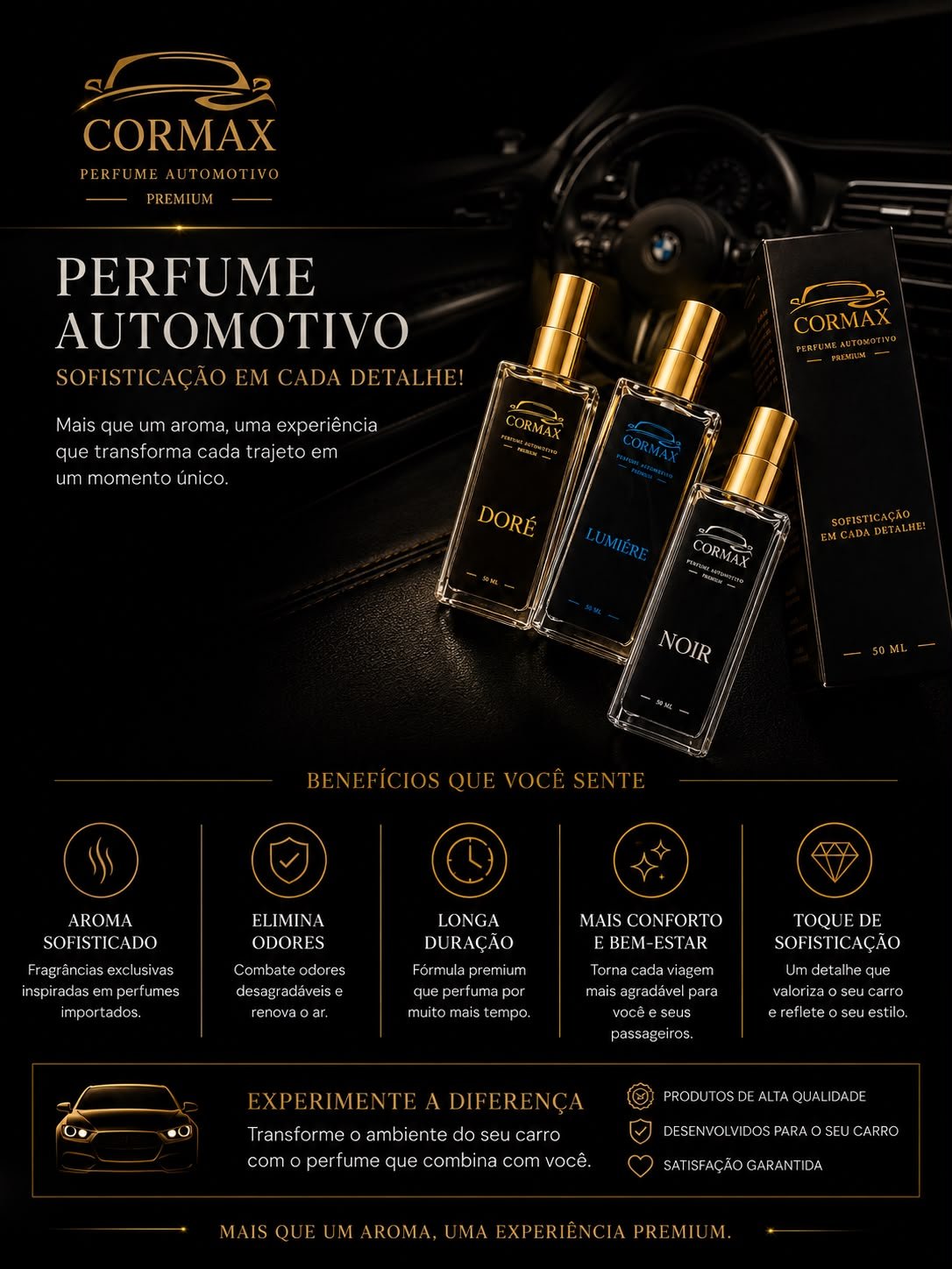 Perfume automotivo CorMax